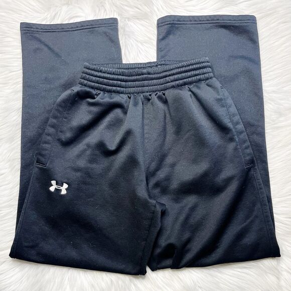 Under Armour Wide Leg Athleisure Pants Black Size Small - Picture 1 of 3